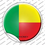 Dahomey Country Novelty Circle Sticker Decal