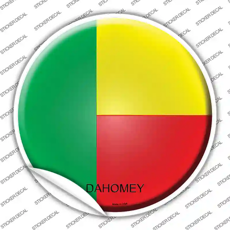 Dahomey Country Novelty Circle Sticker Decal