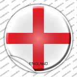 England Country Novelty Circle Sticker Decal