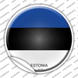 Estonia Country Novelty Circle Sticker Decal