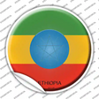 Ethiopia Country Novelty Circle Sticker Decal