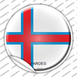 Faroes Country Novelty Circle Sticker Decal