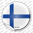Finland Country Novelty Circle Sticker Decal