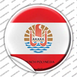 French Polynesia Country Novelty Circle Sticker Decal