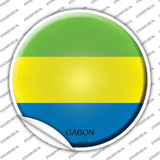 Gabon Country Novelty Circle Sticker Decal