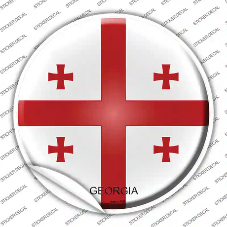 Georgia Country Novelty Circle Sticker Decal