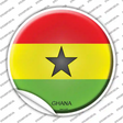 Ghana Country Novelty Circle Sticker Decal
