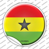 Ghana Country Novelty Circle Sticker Decal
