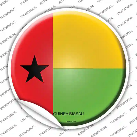 Guinea Bissau Country Novelty Circle Sticker Decal