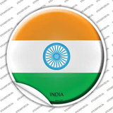 India Country Novelty Circle Sticker Decal