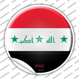 Iraq Country Novelty Circle Sticker Decal