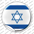 Israel Country Novelty Circle Sticker Decal