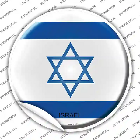 Israel Country Novelty Circle Sticker Decal