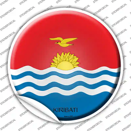 Kiribati Country Novelty Circle Sticker Decal