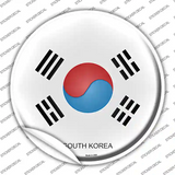 South Korea Country Novelty Circle Sticker Decal