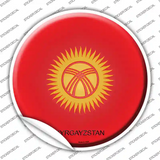 Kyrgayzstan Country Novelty Circle Sticker Decal