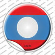 Laos Country Novelty Circle Sticker Decal