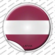 Latvia Country Novelty Circle Sticker Decal