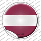 Latvia Country Novelty Circle Sticker Decal