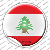 Lebanon Country Novelty Circle Sticker Decal