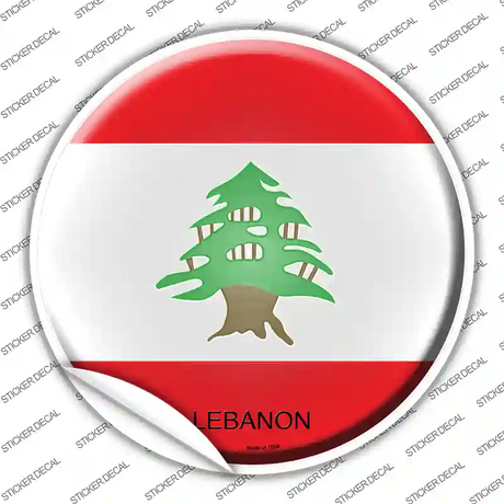 Lebanon Country Novelty Circle Sticker Decal