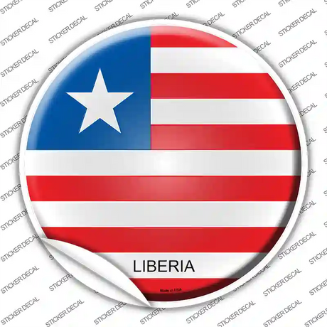 Liberia Country Novelty Circle Sticker Decal