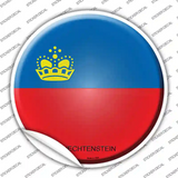 Liechtenstein Country Novelty Circle Sticker Decal