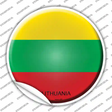 Lithuania Country Novelty Circle Sticker Decal