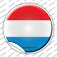 Luxembourg Country Novelty Circle Sticker Decal