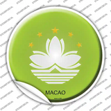 Macao Country Novelty Circle Sticker Decal