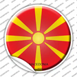 Macedonia Country Novelty Circle Sticker Decal