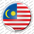 Malaysia Country Novelty Circle Sticker Decal