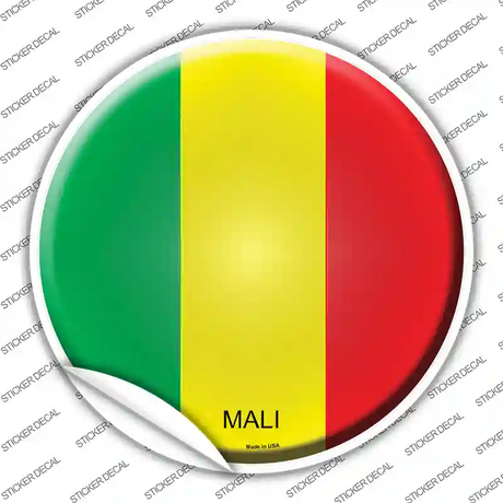 Mali Country Novelty Circle Sticker Decal