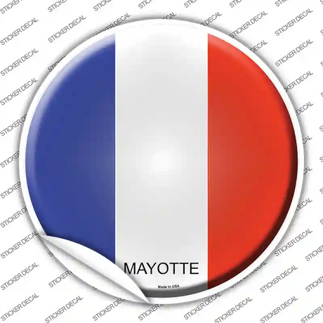Mayotte Country Novelty Circle Sticker Decal