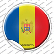 Moldova Country Novelty Circle Sticker Decal