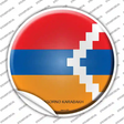 Nagorno Karabakh Country Novelty Circle Sticker Decal