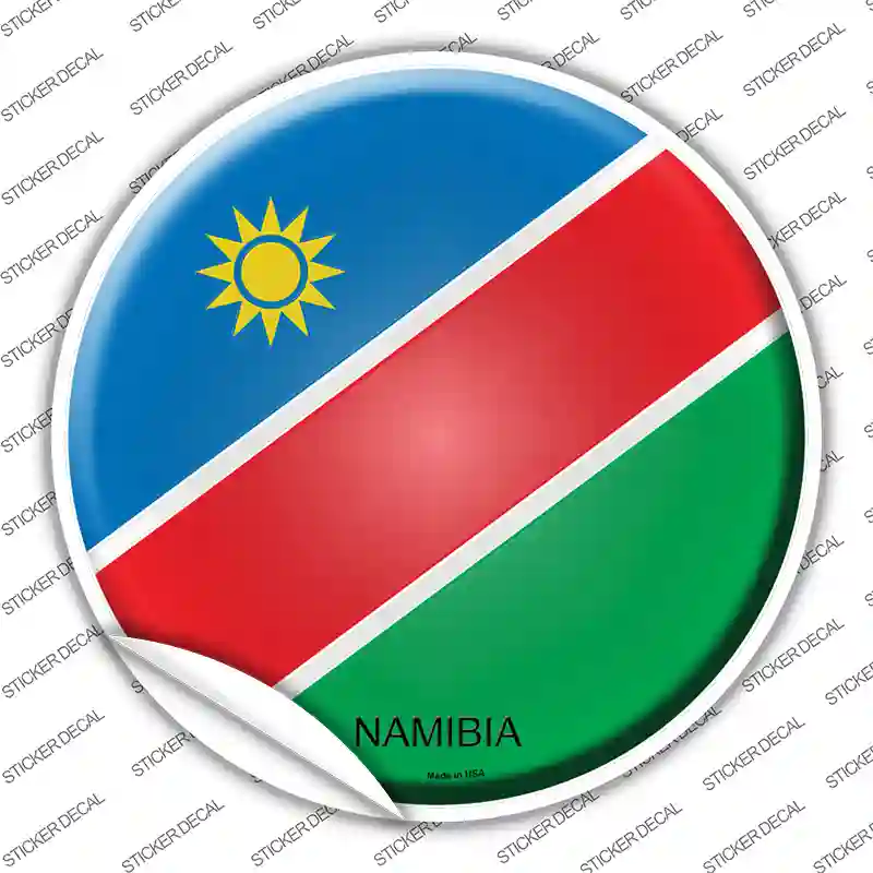 Namibia Country Novelty Circle Sticker Decal