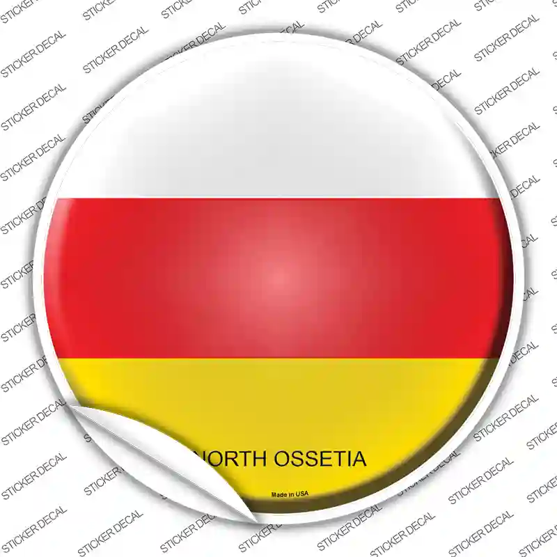 North Ossetia Country Novelty Circle Sticker Decal