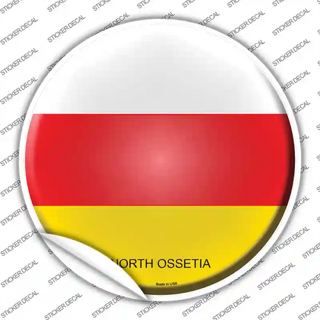 North Ossetia Country Novelty Circle Sticker Decal