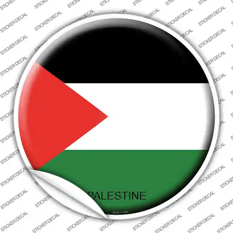 Palestine Country Novelty Circle Sticker Decal