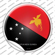Papua New Guinea Country Novelty Circle Sticker Decal