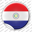 Paraguay Country Novelty Circle Sticker Decal