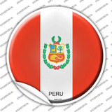 Peru Country Novelty Circle Sticker Decal