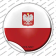 Poland Country Novelty Circle Sticker Decal