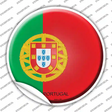 Portugal Country Novelty Circle Sticker Decal