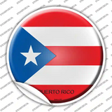Puerto Rico Country Novelty Circle Sticker Decal