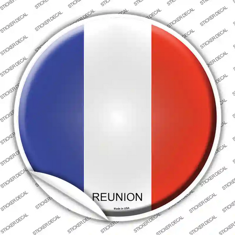 Reunion Country Novelty Circle Sticker Decal