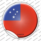 Samoa Country Novelty Circle Sticker Decal