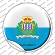 San Marino Country Novelty Circle Sticker Decal