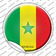 Senegal Country Novelty Circle Sticker Decal
